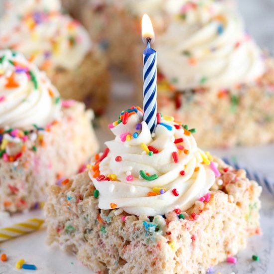 Birthday Rice Krispies Treats