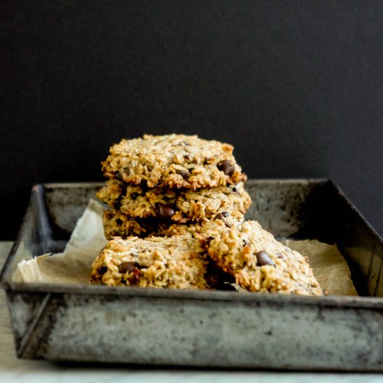 Oats, Coconut and Cacao Cookies