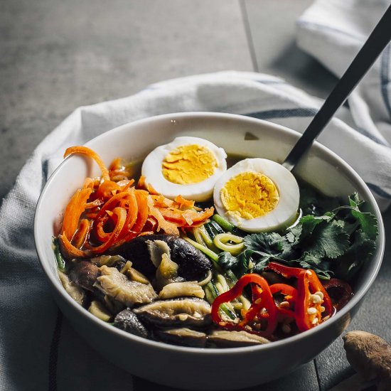 Healthy Asian Mushroom Ramen