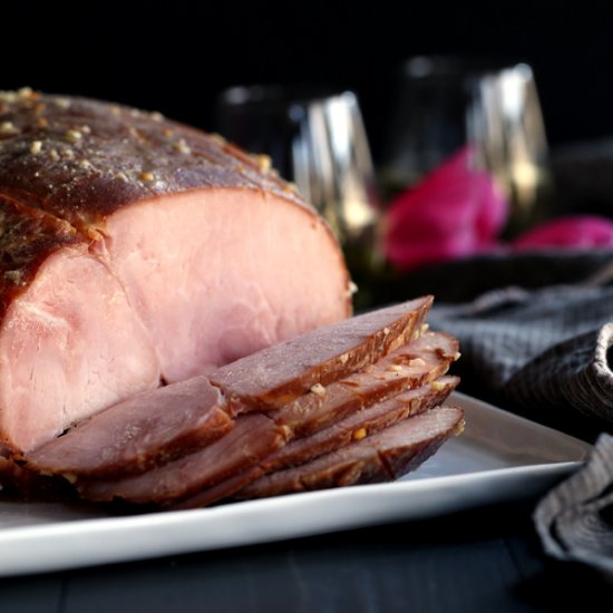 Slow Cooker Honey Mustard Ham