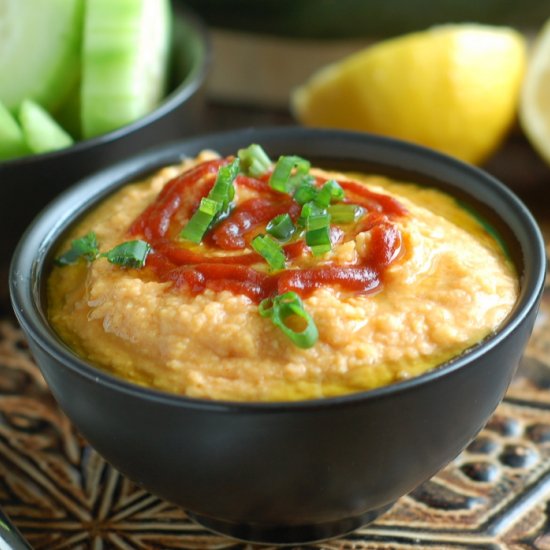 Low Fat Siracha Hummus