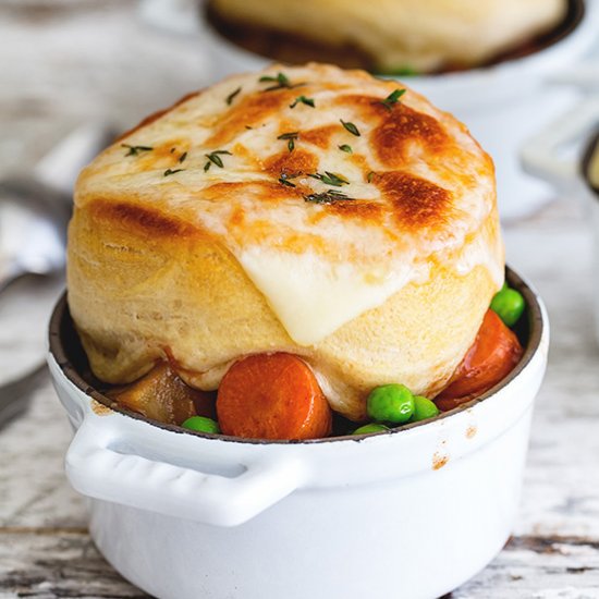 Slow Cooker Irish Beef Stew Pot Pie