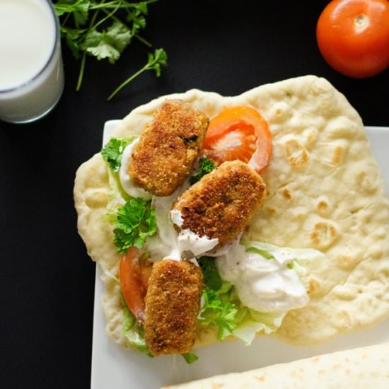 Bulgur Falafels Wraps