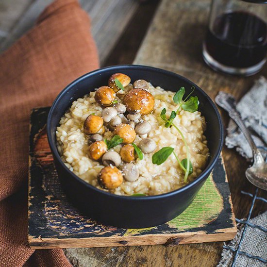 Wild mushroom risotto