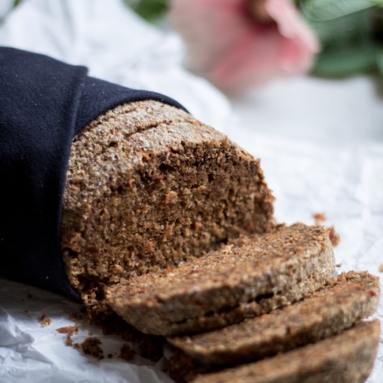 Raw vegan bread