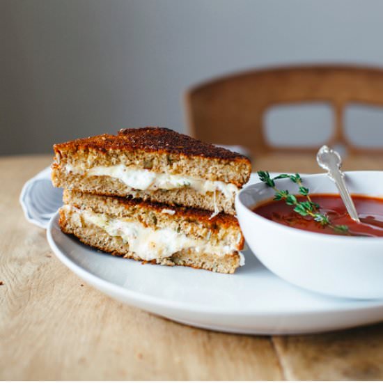 labneh grilled cheese