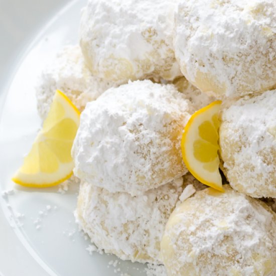 Meyer Lemon Greek Butter Cookies