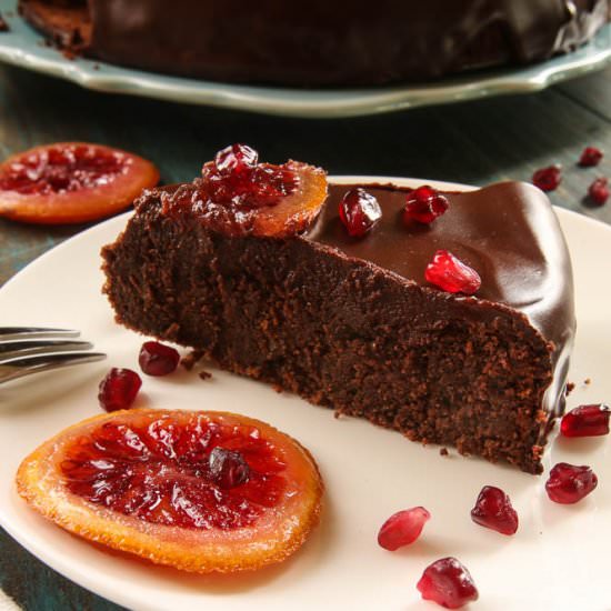 Buckwheat Chocolate Orange Cake