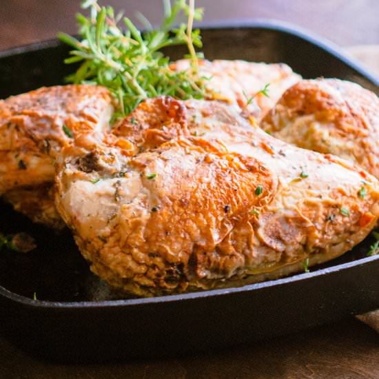 Weeknight Oven Roasted Chicken