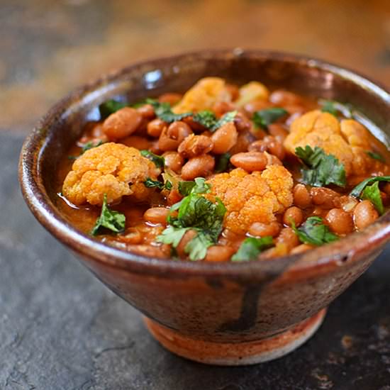 Rajma with Cauliflower