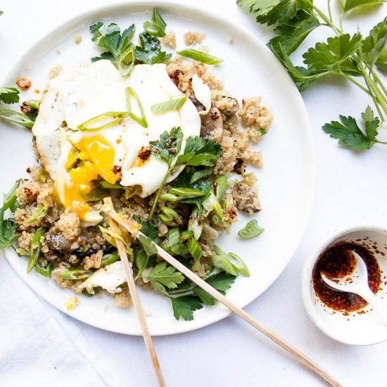 Aromatic Fried Quinoa & Chili Oil