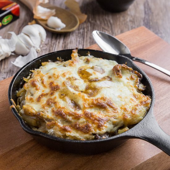 Baked Cheesy Japanese Beef Curry