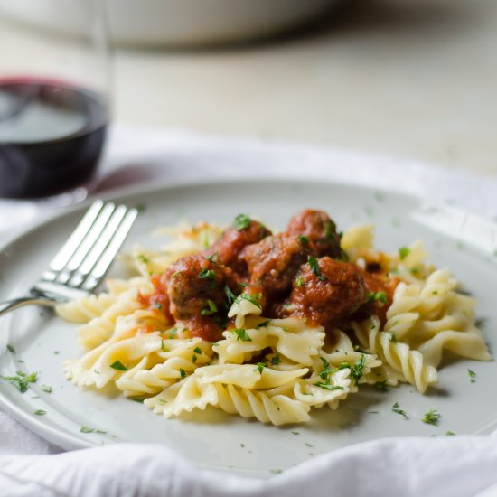 Weeknight Pure Beef Meatballs