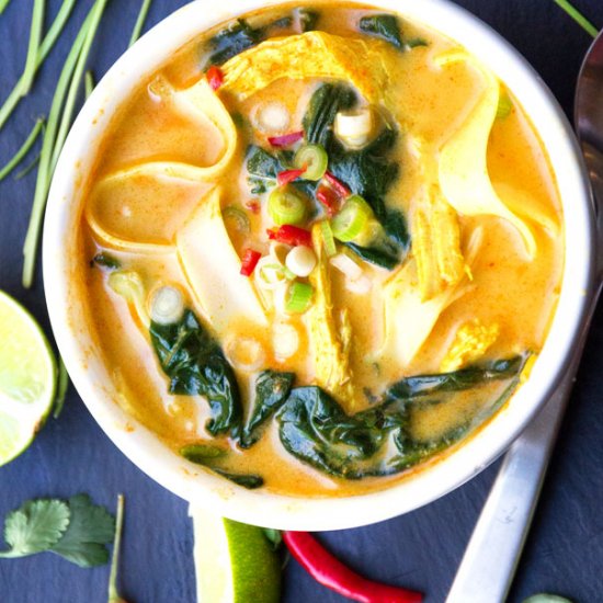 Coconut Curry Chicken Soup