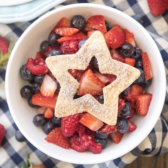 Berry Salsa and Cinnamon Chips