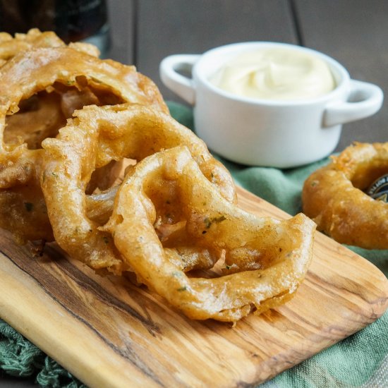 Guinness Beer Battered Onion Rings