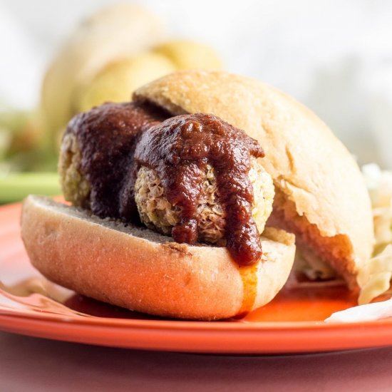 BBQ Quinoa Ball Sliders