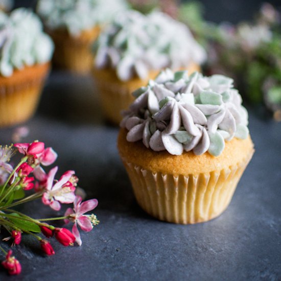 Spring Vanilla Cupcakes