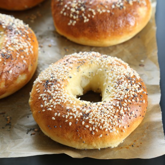 Easy, No Rise, Gluten Free Bagels