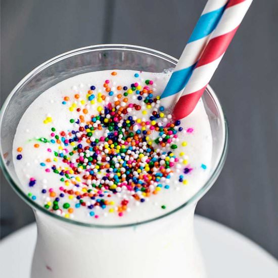 Funfetti Cake Batter Milkshake