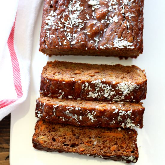 Gluten Free Carrot Cake Bread