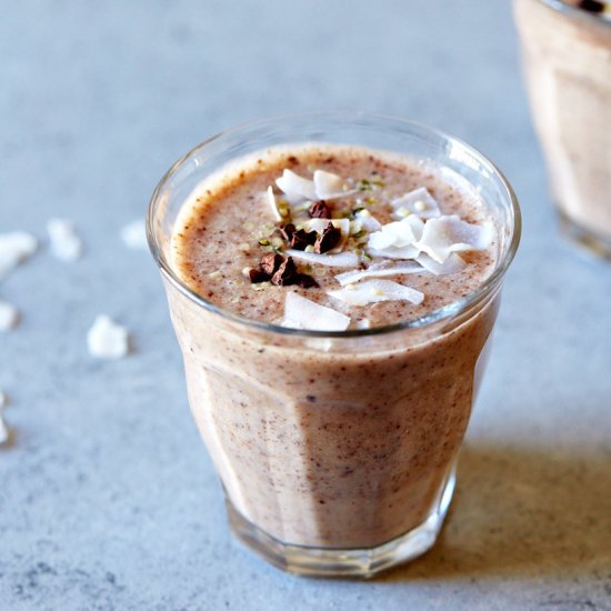 Banana, Coconut and Cacao Smoothie