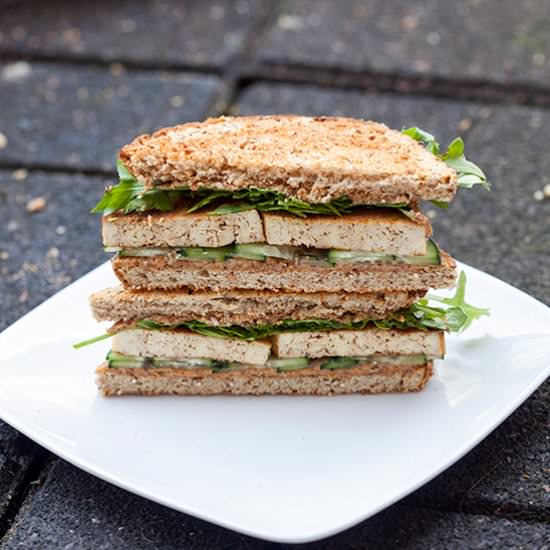 Tofu and Almond Butter Sandwich