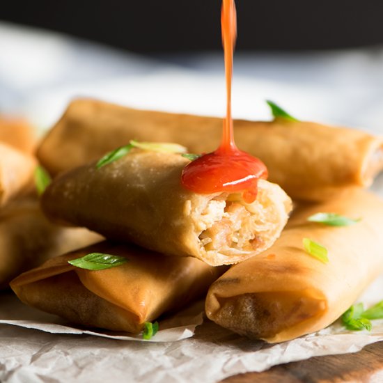 Chinese BBQ Pork Spring Rolls