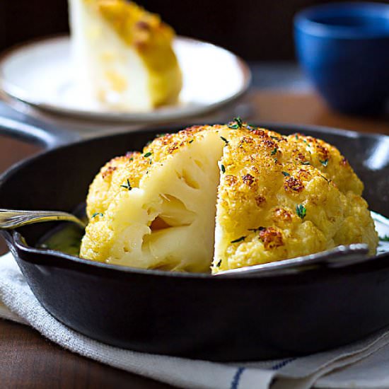 Whole Roasted Cauliflower