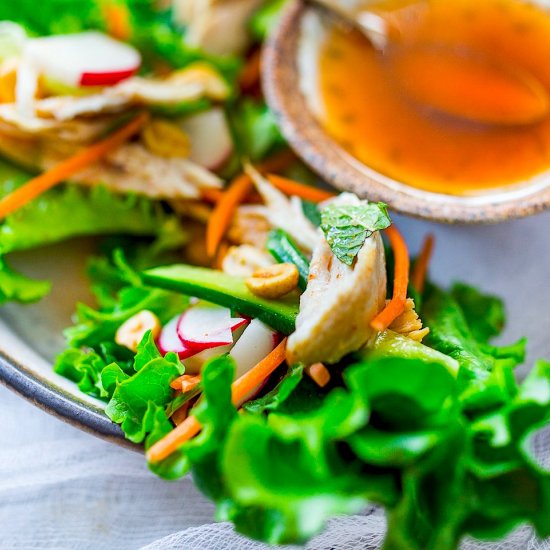 Vietnamese Chicken Lettuce Wraps