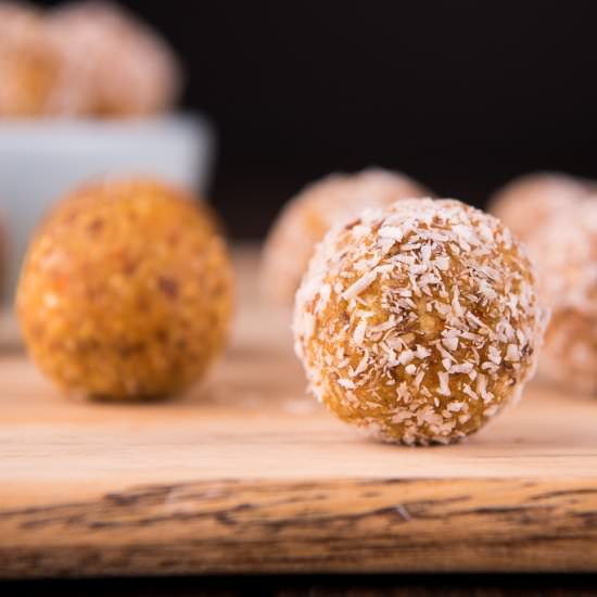 4 Ingredient Carrot Cake Bliss Ball