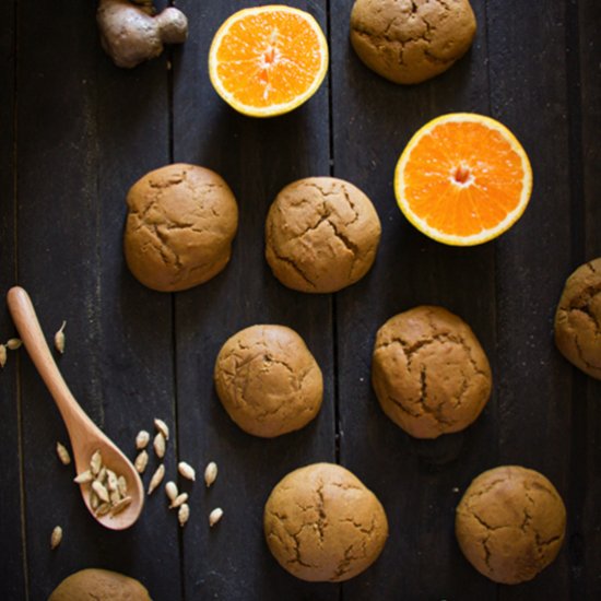 Orange, Ginger and Cardamon Cookies