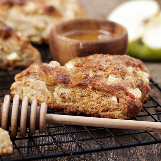 Honey Apple Buttermilk Scones