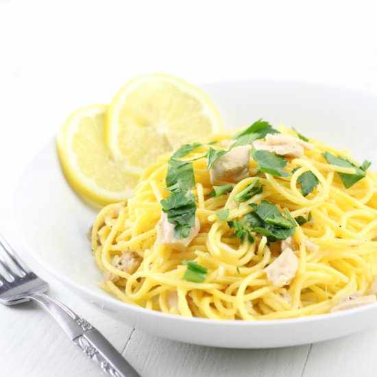 Lemon Tuna Olive Oil Pasta