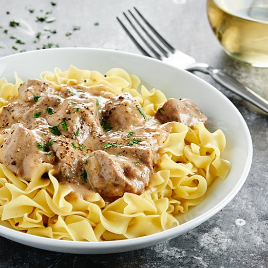 Slow Cooker Beef Stroganoff