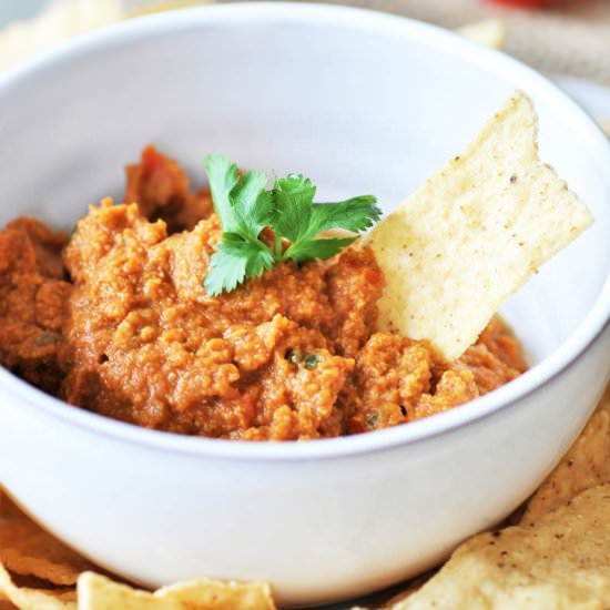 Spicy Oil-Free Mexican Hummus