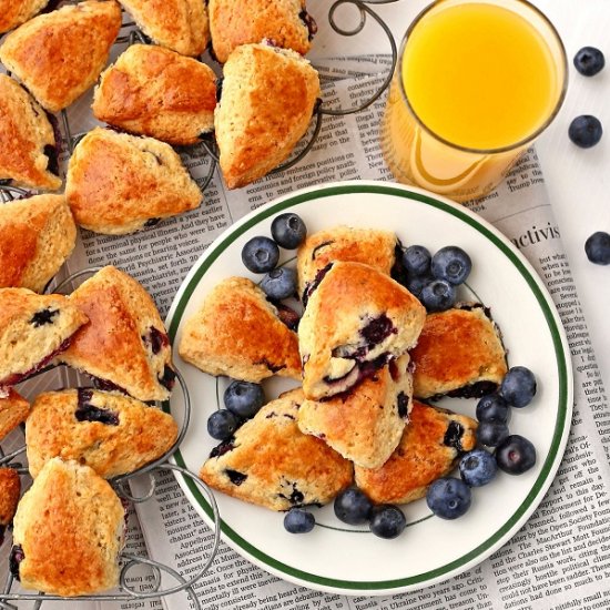 Blueberry Bite-sized Scones