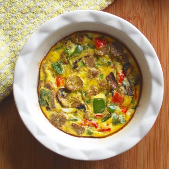 Sausage & Vegetable Oven Frittata