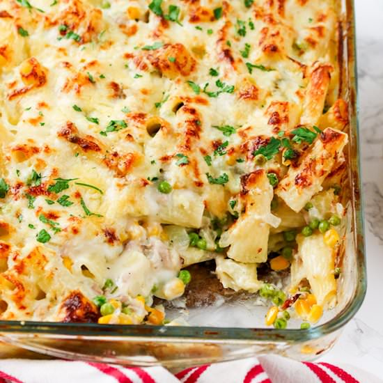 Creamy Tuna Pasta Bake