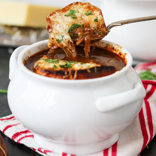 French Onion Soup with Gruyere