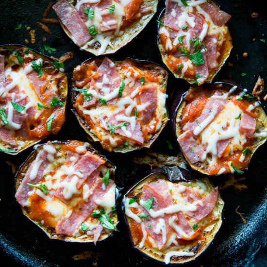 Low Carb Eggplant Pizza