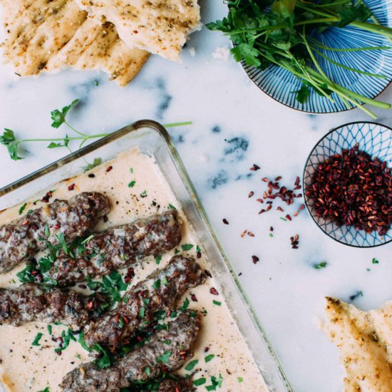 Lamb Kofta in Tahini Sauce