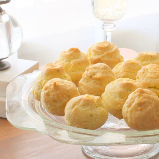 Cheese and Chive Gougeres