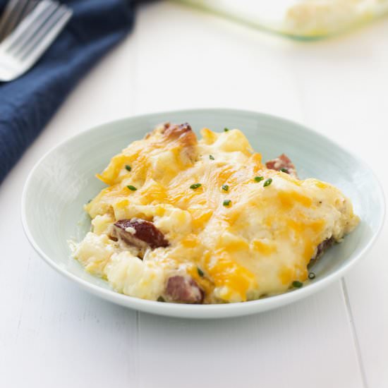 Smoked Sausage Potato Casserole