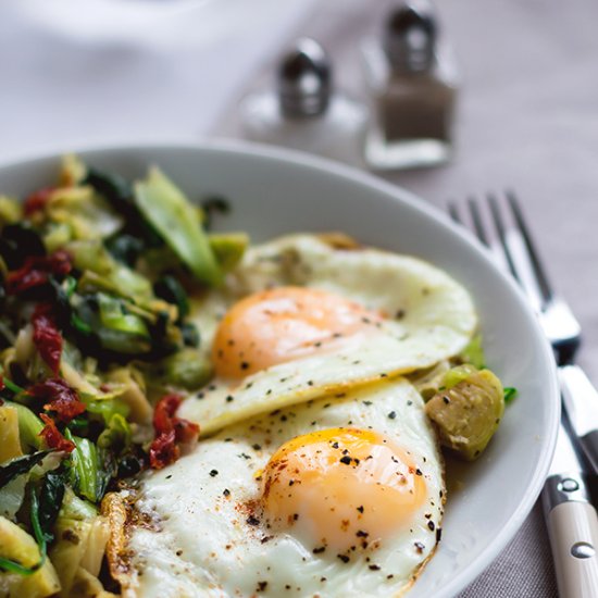 Sauteed Pak Choy with Eggs