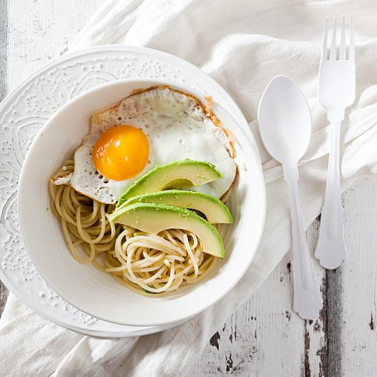 Avocado Pasta with Egg and Ginger