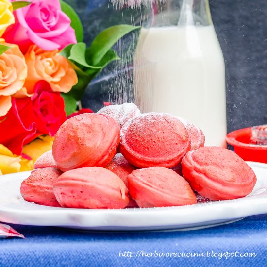 Red Velvet Aebleskiver Pancakes