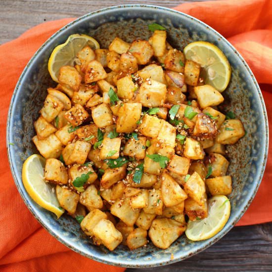 Moroccan Harissa Potatoes