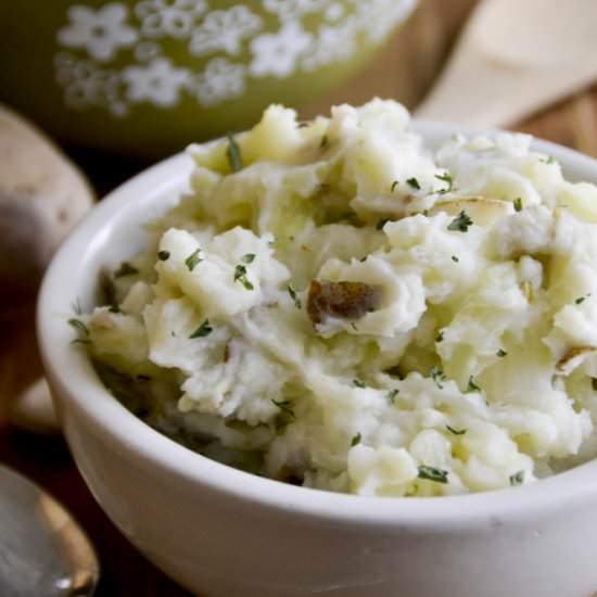 Garlic Parmesan Colcannon