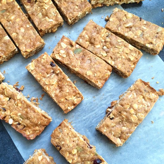 Peanut Butter Oat Snack Bars